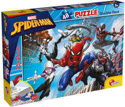 Lisciani Puzzle de colorat - Spiderman (48 de piese) PlayLearn Toys Puzzle