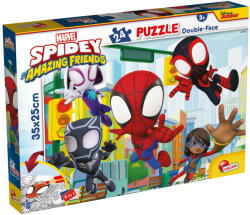 Lisciani Puzzle de colorat - Paienjenelul Marvel si prietenii lui uimitori (24 de piese) PlayLearn Toys