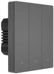 Sonoff Comutator de perete Wi-Fi inteligent cu 3 canale Sonoff, negru (M5-3C-80) (6920075777086)