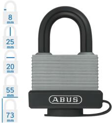 ABUS 717AL/45 Kültéri lakat - Szürke (10052704-01)