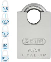ABUS 90RK/50 biztonsági lakat (10055903-01)