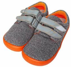 BEDA Teniși softshell barefoot cu Velcro pentru copii "Beda" - gri mărimi copii 32 (15-09901-32)
