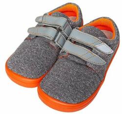 BEDA Teniși softshell barefoot cu Velcro pentru copii "Beda" - gri mărimi copii 30 (15-09901-30)