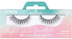 Essence Light As A Feather 3D Faux Mink 02 All About Light gene false 1 buc pentru femei