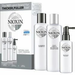 Nioxin - Set Nioxin System 1, Sampon 150 ml + Balsam 150 ml + Tratament 50 ml 150 ml Sampon + 150 ml Balsam + 50 ml Tratament