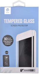 DEVIA Folie Sticla Temperata 3D Samsung Galaxy S9 G960 Black (margini curbate) (DV3DEDGG960BK) - vexio