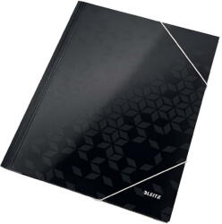 Leitz Mapa cu elastic Leitz WOW, carton laminat, FSC, A4, 250 coli, negru (L-39820095) - pcone