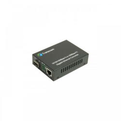 Transcom Media Convertor Transcom 10/100/1000M 1 port RJ45, 1 SLOT SFP 1.25G (TS-1000N-SFP)