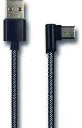 2GO 797007 Deluxe USB-USB Type C 3.1, 1m, Negru (797007) - pcone