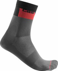 Castelli Blocco 15 Sock Dark Gray S/M Kerékpáros zoknik