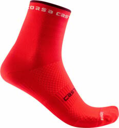 Castelli Rosso Corsa W 11 Sock Hibiscus L/XL Kerékpáros zoknik