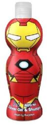 Air Val Gel de Dus si Sampon Copii Iron Man, cu Figurina 1D, 400 ml (AIRVAL00107)