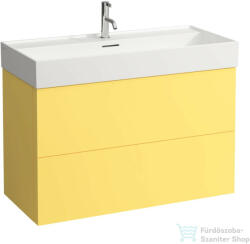 Laufen Kartell 98, 4 cm széles két fiókos alsószekrény H810337 mosdóhoz, Mustard Yellow H4076320336441 (H4076320336441)