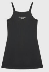 Calvin Klein Jeans Rochie de zi Stack Logo IG0IG01963 Negru Regular Fit