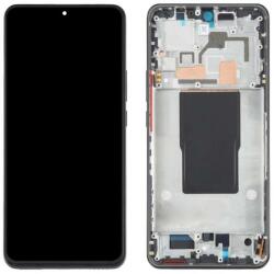  560003L12A00 Gyári Xiaomi 12T / 12T Pro fekete LCD kijelző érintővel kerettel előlap (560003L12A00)