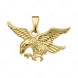  BALCANO - Eagle / Nemesacél sas medál 18K arany bevonattal