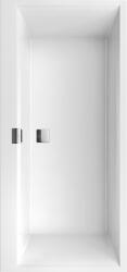 Villeroy & Boch Cada dreptunghiulara, Villeroy&Boch Squaro Edge 12, compozit Quaryl, 160x75cm, Alb Alpin, UBQ160SQE2DV-01 (UBQ160SQE2DV-01)