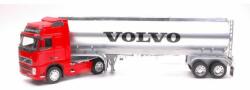 Welly Tir Volvo FH12 cu cisterna (oil tanker) red-silver 2004 -50 cm1/43 (19977)