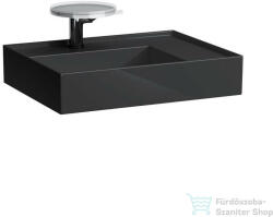 Laufen Kartell By Laufen 60x46 cm-es mosdó 1 csaplyukkal, fényes fekete H8183340201111 (H8183340201111)