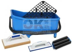 Kubala mosóvödör 20 liter, tripla görgő+rács +lemosószivacs+fugaanyag behúzógumi (mak1524cs1) (mak1524cs1)
