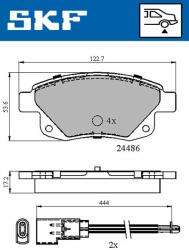 SKF set placute frana, frana disc SKF VKBP 90077 E - automobilus