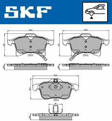 SKF set placute frana, frana disc SKF VKBP 80043 A - automobilus