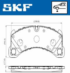 SKF set placute frana, frana disc SKF VKBP 80293 - automobilus