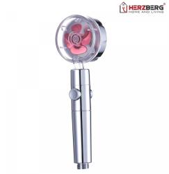 Herzberg Herzberg turbó zuhanyfej egyedi propelleres működéssel, levegőbevezető technológiával, rózsaszín