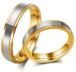 Ékszerkirály Férfi karikagyűrű, nemesacél, aranyszínű, 12-es méret (32255976762_4)