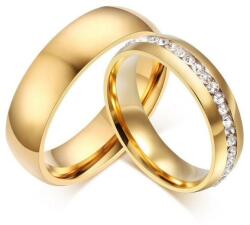 Ékszerkirály Női karikagyűrű, nemesacél, aranyszínű, 5-ös méret (32832772063_14)