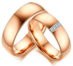 Ékszerkirály Férfi karikagyűrű, nemesacél, arany színű, 10-es méret (32819817463_2)