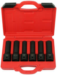 Ellient Tools Légkulcsfej készlet 3/4" 6 db-os hosszú E18-E20-E22-E24 +12 szögű17-19 mm (AT8106A)