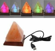  Piramis sólámpa USB csatlakozóval, USB Salt Lamp