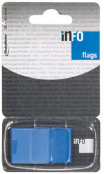 Info Notes Jelölőcímke 25x43mm, 50lap, műanyag, Info Notes Info Flags kék (7728-36) - tobuy
