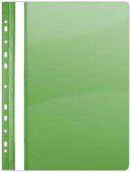 DONAU Dosar plastic PVC, cu sina si multiperforatii, 10 buc/set, DONAU - verde (DN-1704001PL-06) - vexio