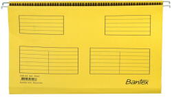 Bantex Dosar suspendabil cu eticheta, bagheta metalica, carton 230g/mp, 25 buc/cutie, Bantex - galben (B-100331433) - vexio