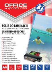 Office Products Folie de laminat Folie pentru laminare, A6 80 microni 100buc/top Office Products (OF-20325015-90) - vexio