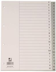 Q-CONNECT Index plastic gri, alfabetic A-Z, A4, 120 microni, Q-Connect (KF01817)