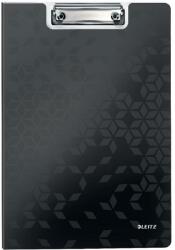 Leitz Clipboard LEITZ WOW, dublu, polyfoam, A4, 100 coli, negru (L-41990095) - vexio