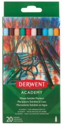 Derwent Carioci pe baza de apa DERWENT Academy, 20 buc/set, diverse culori (DW-98202)