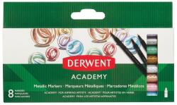 Derwent Carioci DERWENT Academy, varf ascutit, 8 buc/set, culori metalizate (DW-98212) - vexio
