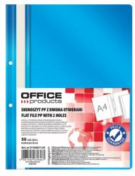 Office Products Dosar plastic PP cu sina, cu gauri, grosime 100/170microni, 50 buc/set, Office Products - albastru (OF-21104211-01) - vexio