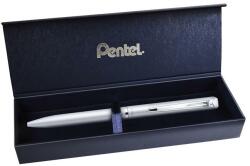 Pentel Rollertoll, 0, 35 mm, rotációs, ezüst tolltest, PENTEL EnerGel BL-2007 kék (PENBL2007Z) - iroda24