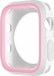 Phoner Twin Apple Watch 7/8 Tok - Fehér/Rózsaszín (41mm)