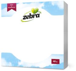 ZEBRA Зебра салфетки White 40 бр 28*28 см (4303-3)