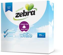 ZEBRA Зебра салфетки еднопластови White 75 бр 33*33 см (092202-2)