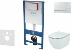 kielle Genesis - Set pentru montare încastrată, toaletă Tesi și capac softclose, clapetă Gemini I, crom lucios SANI11AD1101 (SANI11AD1101)