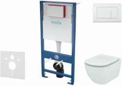 kielle Genesis - Set pentru montare încastrată, toaletă Tesi și capac softclose, Aquablade, clapetă Gemini III, alb lucios SANI11AD3100 (SANI11AD3100)