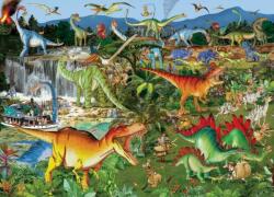 Bluebird Puzzle 90322 - Explorers and Dinosaurs - 1500 db-os puzzle