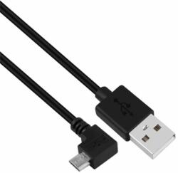 Stansson 1m 90°-os micro USB 2.0 kábel (CZ-230-D) - mentornet
